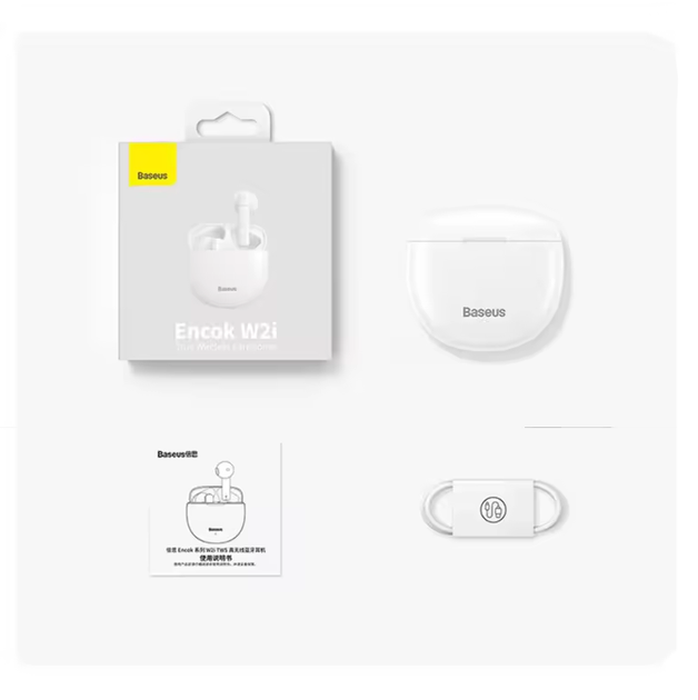 Бездротові Bluetooth навушники Baseus Encok W2i Чорні - зображення 6