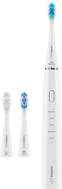 Soniczna szczoteczka do zębów Niceboy ION Sonic Biała + Brush Head - obraz 1