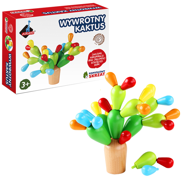 Zabawka edukacyjna Askato Pomysłowy Skrzat Wywrotny Kaktus (6901440117119) - obraz 4