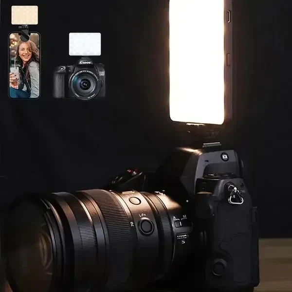 Накамерный свет (mini LED) M16 RGB (цветной) с возможностью крепления на смартфон и встроенный аккумулятором - изображение 4