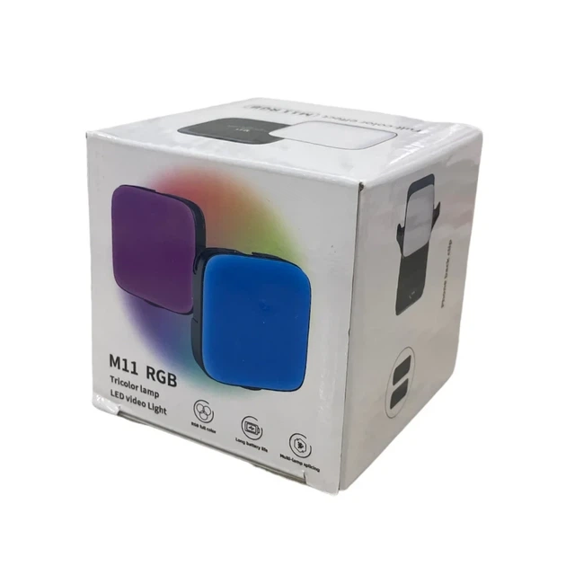 Накамерный свет (mini LED) M11 RGB (цветной) с возможностью крепления на смартфон и встроенный аккумулятором - Фото 4 Накамерный свет (mini LED) M11 RGB (цветной) с возможностью крепления на смартфон и встроенный аккумулятором - изображение 4