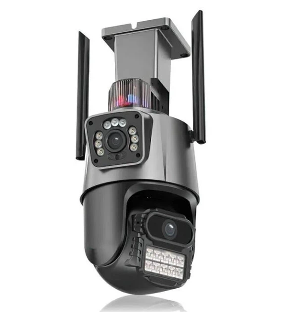 Уличная Wi-Fi IP-камера 8MP P11-QQ6 двойная оптика черная защита от воды IP66 - изображение 8