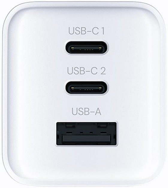 Ładowarka sieciowa Allity GaN PD QC ATC-01-65WACC 2x USB-C + 1x USB-A 65W White (5906667550399) - obraz 2