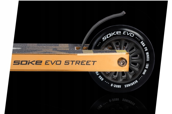 Самокат трюковий Soke EVO Street Золотистий 1644 (5903890602413) - зображення 8