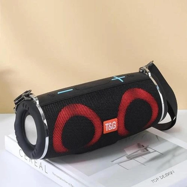 Портативна колонка TG 642 black з RGB підсвічуванням та ремінцем - изображение 2