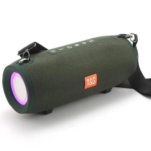 Bluetooth-колонка TG322, 20W, з RGB ПІДСВІЧУВАННЯМ, speakerphone, радіо, green - Фото 1 Bluetooth-колонка TG322, 20W, з RGB ПІДСВІЧУВАННЯМ, speakerphone, радіо, green - зображення 1