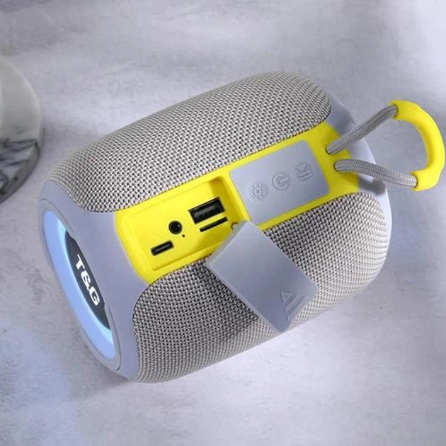 Bluetooth-колонка TG655 з RGB ПІДСВІЧУВАННЯМ, speakerphone, радіо, grey - Фото 4 Bluetooth-колонка TG655 з RGB ПІДСВІЧУВАННЯМ, speakerphone, радіо, grey - изображение 4