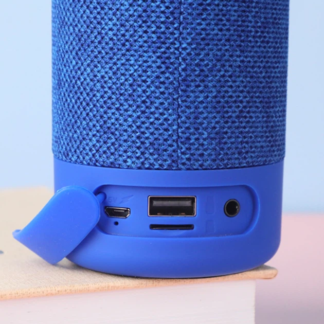 Портативна Bluetooth-колонка TG619 1200 мАг з ремінцем Blue - зображення 4