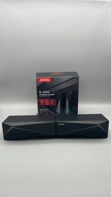 Портативні колонки для ноутбука, ПК Jedel 550S акустична система з чистим звучанням та LED підсвічуванням - Фото 6 Портативні колонки для ноутбука, ПК Jedel 550S акустична система з чистим звучанням та LED підсвічуванням - изображение 6
