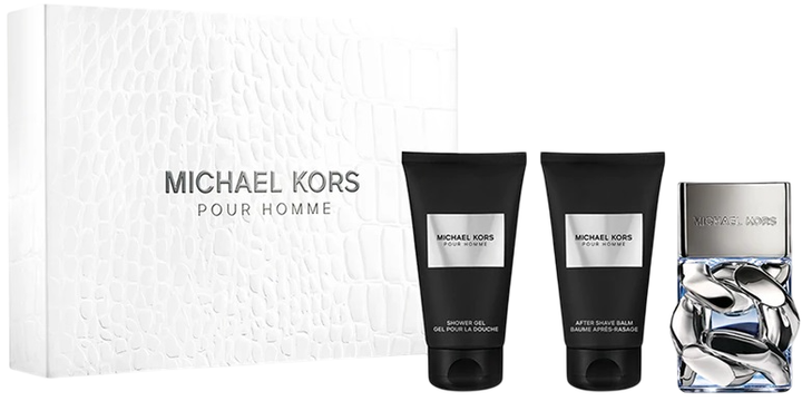 Набір для чоловіків Michael Kors Pour Homme Парфумована вода 50 мл + Гель для душу 50 мл + Бальзам після гоління 50 мл (850050174691) - зображення 1
