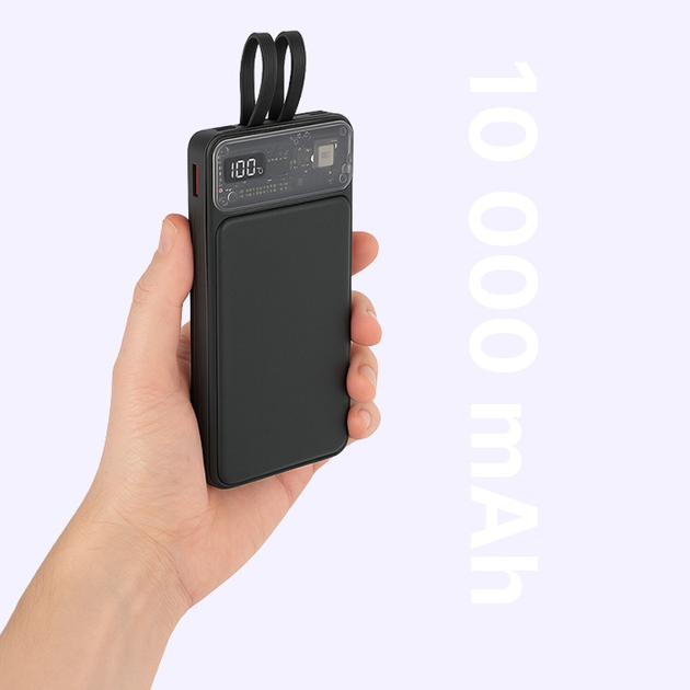 Powerbank Qualo QTPB10-LD-23-01 10000 mAh 23W Black - obraz 6