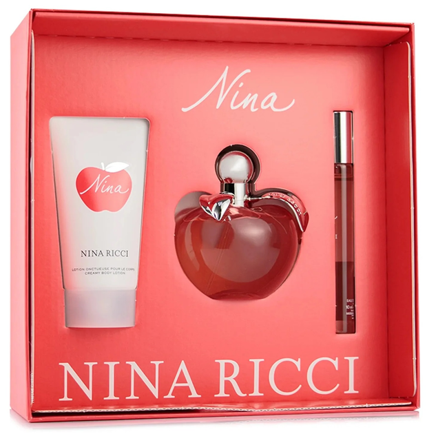Набір для жінок Nina Ricci Nina Туалетна вода 80 мл + Мініатюрка Туалетна вода 10 мл + Лосьон для тіла 75 мл (3137370359852) - зображення 3