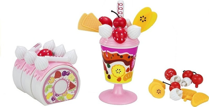 Набір для творчості LEAN Toys Birthday Party with Velcro Cake and Desserts 1513 (5905214979850) - зображення 4