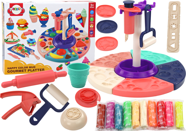 Zestaw piękności LEAN Toys Kuchnia z ciastoliną wyciskaczem i akcesoriami 17552 (5905991004011) - obraz 2