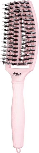 Щітка для волосся Olivia Garden Fingerbrush Combo Medium Рожева (5414343008534) - зображення 1