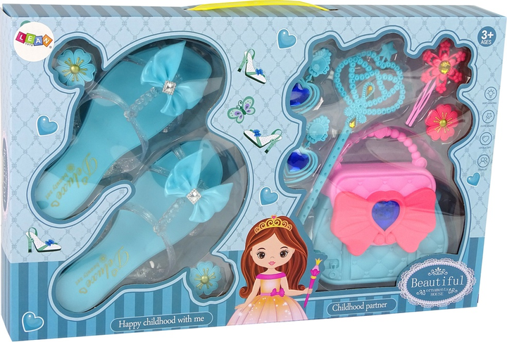 Набір для краси LEAN Toys з сумочкою для тапочок та шпильками синій 13025 (5905323212268) - зображення 1
