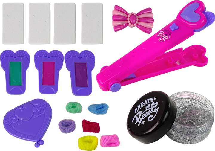 Zestaw piękności LEAN Toys do włosów z kolorową kredą i akcesoriami do farbowania 12730 (5905214977689) - obraz 3