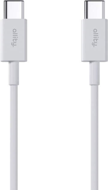 Kabel Allity AUC-03 USB-C - USB-C 2 m 60W White (5906667550146) - obraz 2
