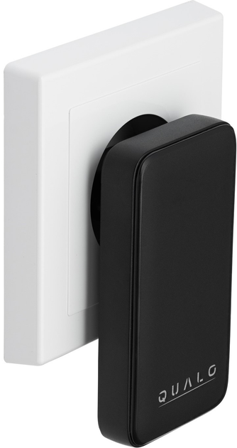 Зарядний пристрій Qualo GaNultra slim USB-A USB-C PD 45W Black (5907457773233) - зображення 1