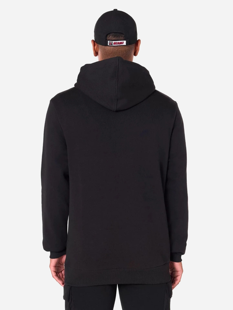 Bluza męska z kapturem kangurka New Era NBA Regular Heat 60505424 L Czarna (0197883645142) - obraz 2