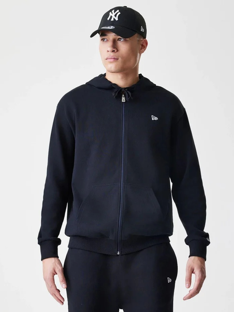 Толстовка на блискавці чоловіча New Era Ne Premium Essential 60752365 M Чорна (0198976883076) - зображення 1