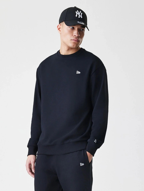 Bluza bez kaptura męska New Era Ne Premium Essential Os Crew 60752356 XL Czarna (0198976882857) - obraz 4