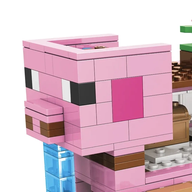 Конструктор Майнкрафт 387 деталей, набор Minecraft Дом-свинья AA8004 - Фото 3 Конструктор Майнкрафт 387 деталей, набор Minecraft Дом-свинья AA8004 - изображение 3