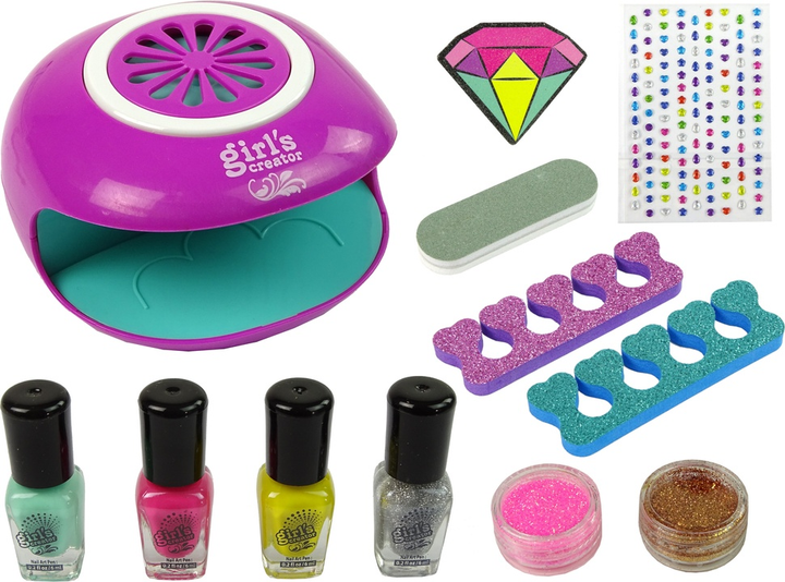 Набір для краси LEAN Toys Лампа для нігтів з діамантовими блискітками 10492 (5904665993323) - зображення 3