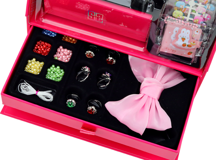 Zestaw piękności LEAN Toys Kreatywny w kuferku z akcesoriami do tworzenia kreacji 17568 (5905991004172) - obraz 6