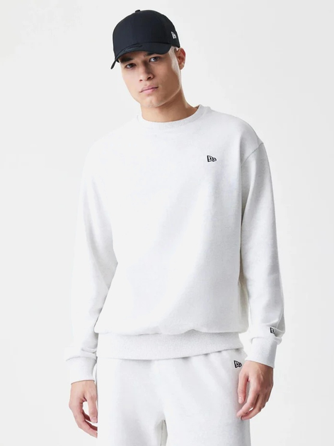 Bluza bez kaptura męska New Era Ne Premium Essential Os Crew 60752357 XL Jasnoszara (0198976882796) - obraz 1