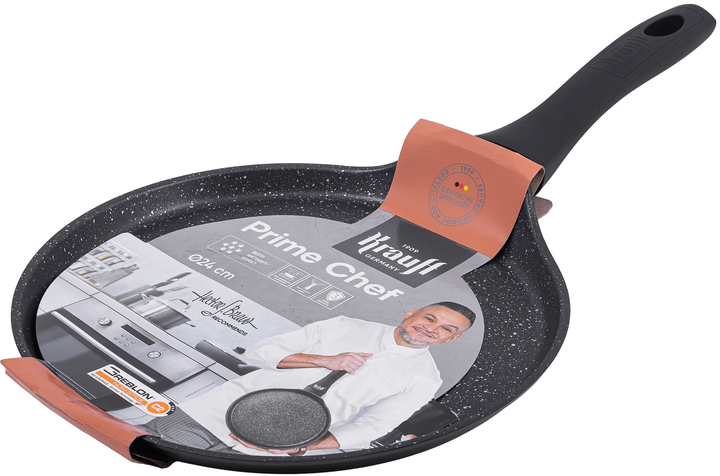 Сковорода Krauff Prime Chef для млинців алюмінієва з антипригарним мармуровим покриттям 24 см (25-45-211) - зображення 2