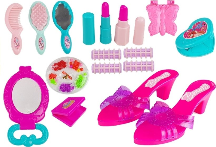Набір для краси LEAN Toys у футлярі з відкидними валиками та намистинами 4536 (5905214979584) - зображення 3