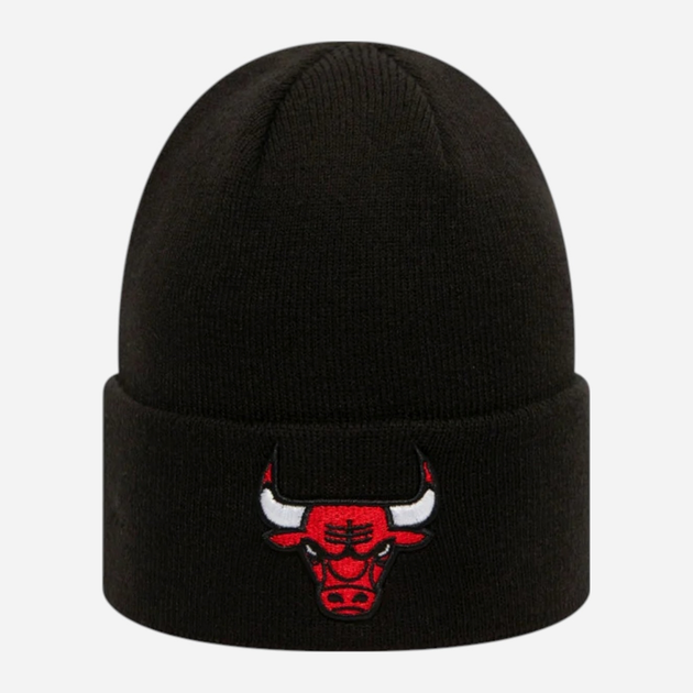 Шапка біні New Era NBA Essential Cuff Knit Bulls 12156075 One Size Чорна (0194088279479) - зображення 1