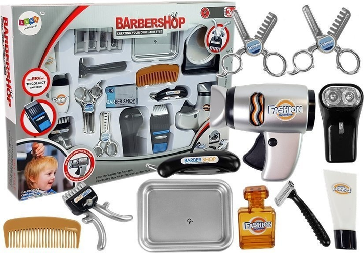 Набір для краси LEAN Toys перукарня з феном бритвою та аксесуарами Silver 7313 (5905214972769) - зображення 2