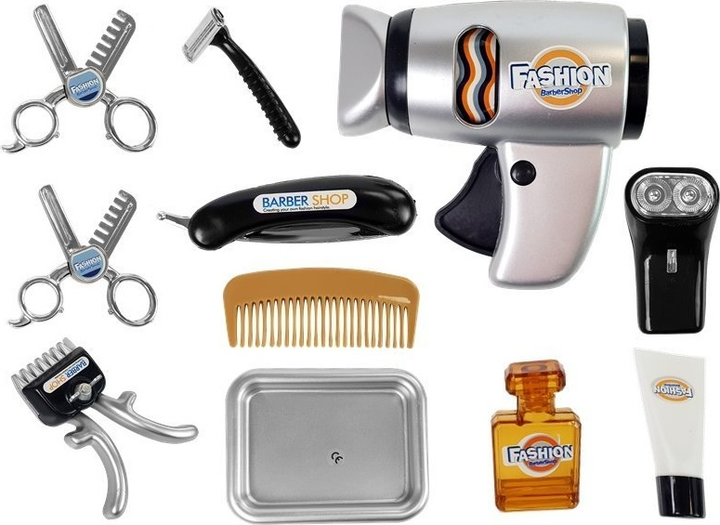Набір для краси LEAN Toys перукарня з феном бритвою та аксесуарами Silver 7313 (5905214972769) - зображення 3