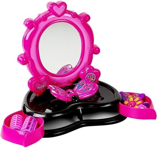 Toaletka LEAN Toys fryzjer z urządzeniem do zaplatania warkoczy i lustrem 7101 (5905884455548) - obraz 6