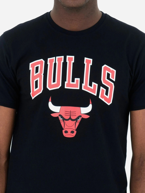 T-shirt męski bawełniany New Era Nos NBA Regular Tee Bulls 60416749 L Czarny (0197214897035) - obraz 4