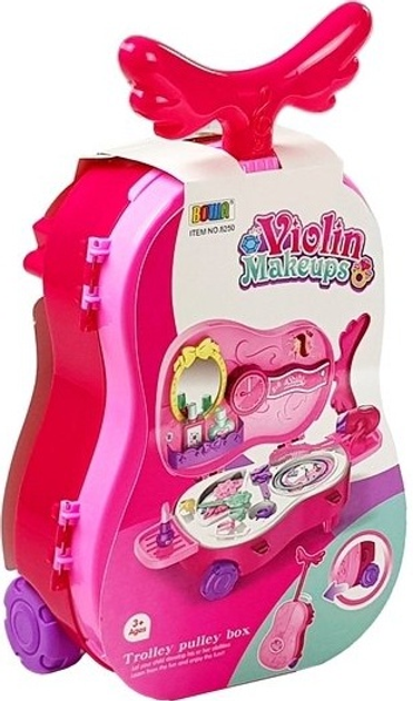 Туалетне приладдя LEAN Toys валіза на колесах зі скрипкою та дзеркалом 4649 (5907625583794) - зображення 1