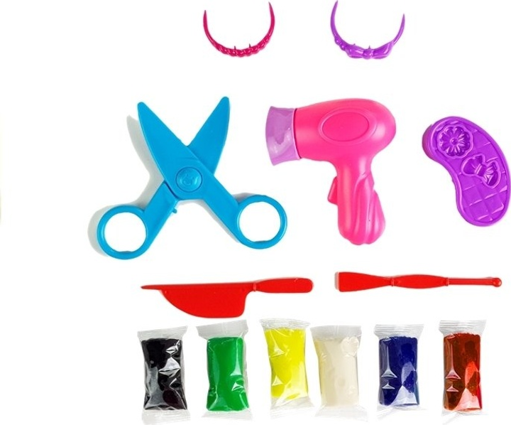 Набір для творчості LEAN Toys Перукарня з формочкою та щипцями для вирівнювання волосся 4257 (5905323219786) - зображення 4