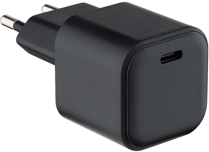 Зарядний пристрій Qualo Nano PD 35W USB-C Black (5907457773257) - зображення 1