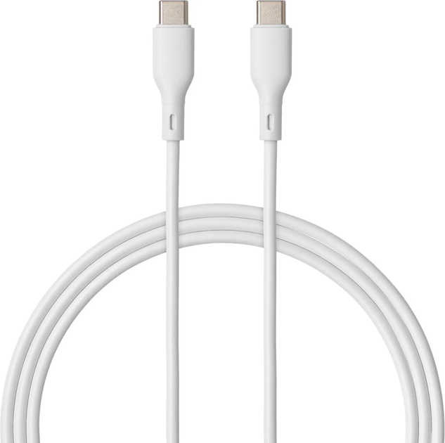 Кабель Qualo Recycling USB Type-C – USB Type-C 1.5 м White (5907457783447) - зображення 1