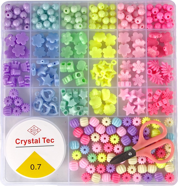 Набір для виготовлення прикрас LEAN Toys з намистинами 6 кольорів 13455 (5905323216952) - зображення 2