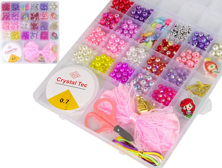 Набір для виготовлення прикрас LEAN Toys з рожевою бантиком 13459 (5905323216990) - зображення 2