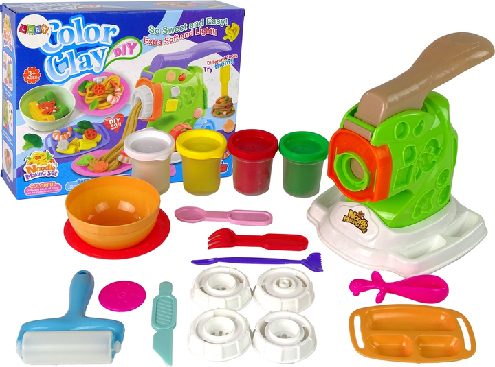 Zabawka LEAN Toys Maszynka do robienia spaghetti z masy plastycznej 13103 (5905323213050) - obraz 2
