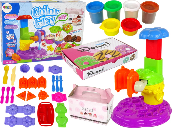 Zestaw do ciastoliny LEAN Toys Słodkości ciastka lody na patyku 15237 (5905515356220) - obraz 2