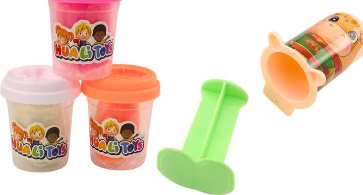Zestaw kreatywny LEAN Toys Ciastolina Ludziki I Salon fryzjerski + Akcesoria 18145 (5905991015024) - obraz 3
