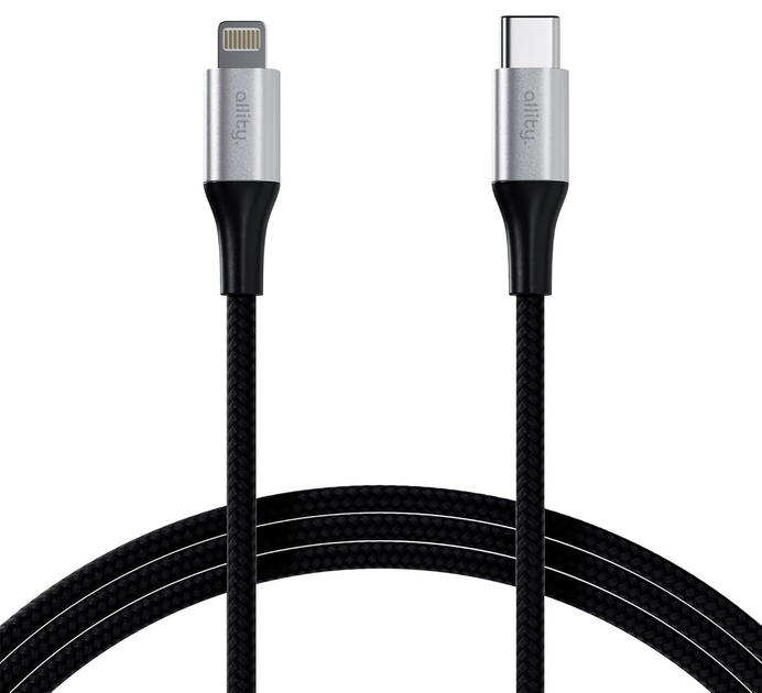 Кабель Allity AUC-01 USB-C - Lightning 2 m 27W Black (5906667550313) - зображення 1