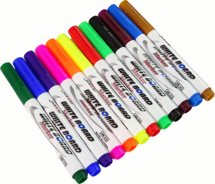 Pisaki wodne LEAN Toys Magiczne do rysowania na wodzie i szkle 12 szt 12864 (5905323210271) - obraz 4