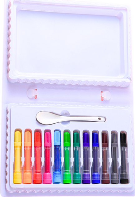 Zestaw pisaków LEAN Toys wodnych w walizce 12 szt 17301 (5905991001577) - obraz 3