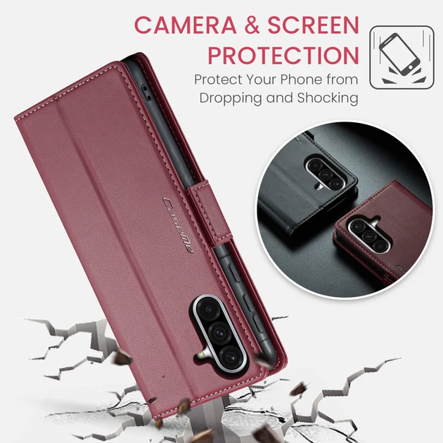 Шкіряний чохол-книжка Retro Case для Samsung Galaxy A36 5G Червоний (6117107_5) - Фото 6 Шкіряний чохол-книжка Retro Case для Samsung Galaxy A36 5G Червоний (6117107_5) - зображення 6